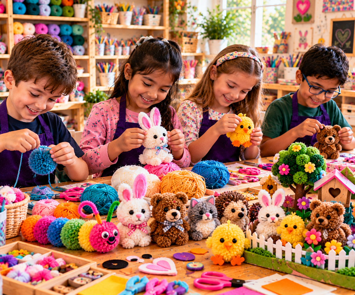 Pom-Pom Animal Creations