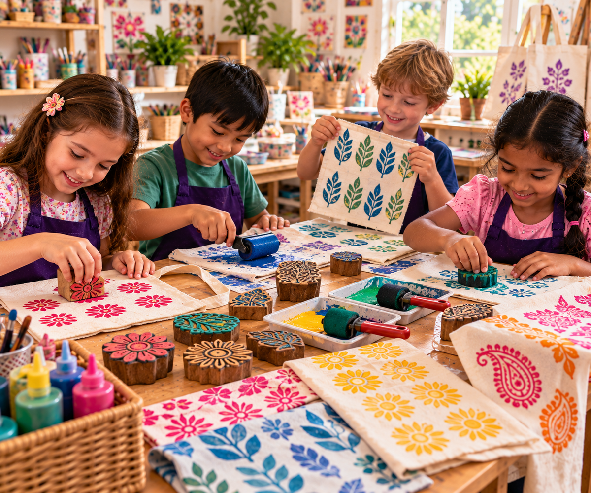 Fabric Block Printing