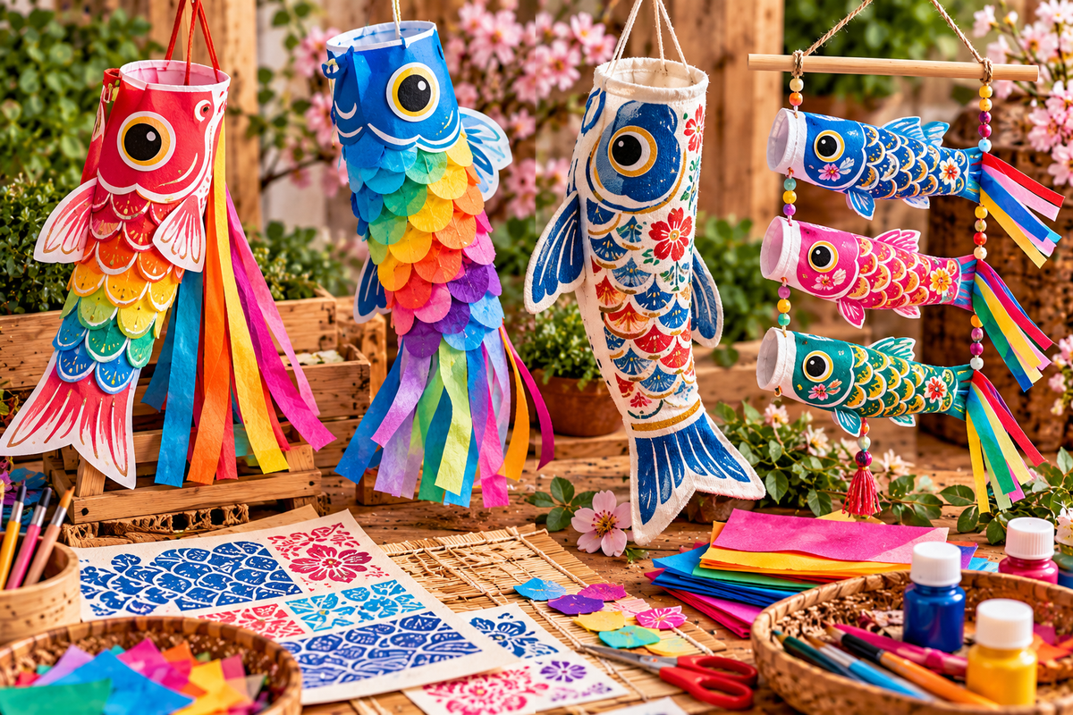 Japanese Koinobori Windsock Making