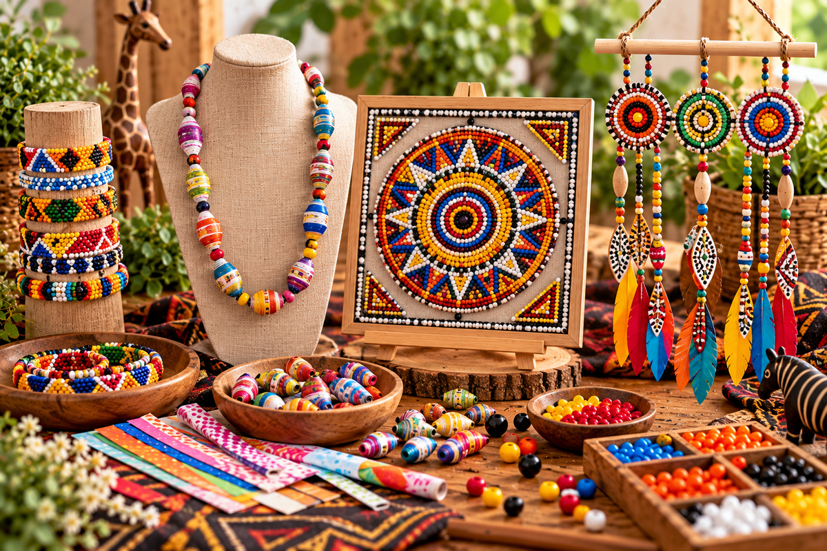 Maasai-Inspired Bead Art