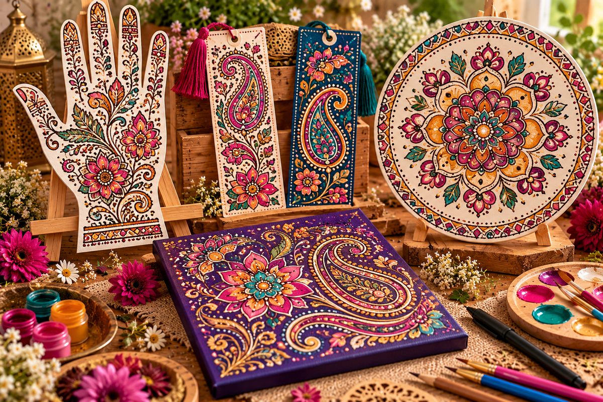 Henna-Inspired Pattern Art