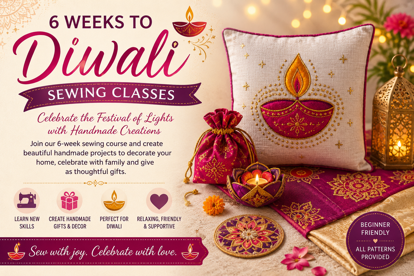 6 Weeks to Diwali – Sewing Classes
