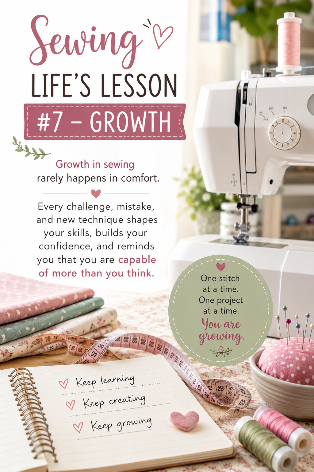Sewing Life’s Lesson #7 — Growth