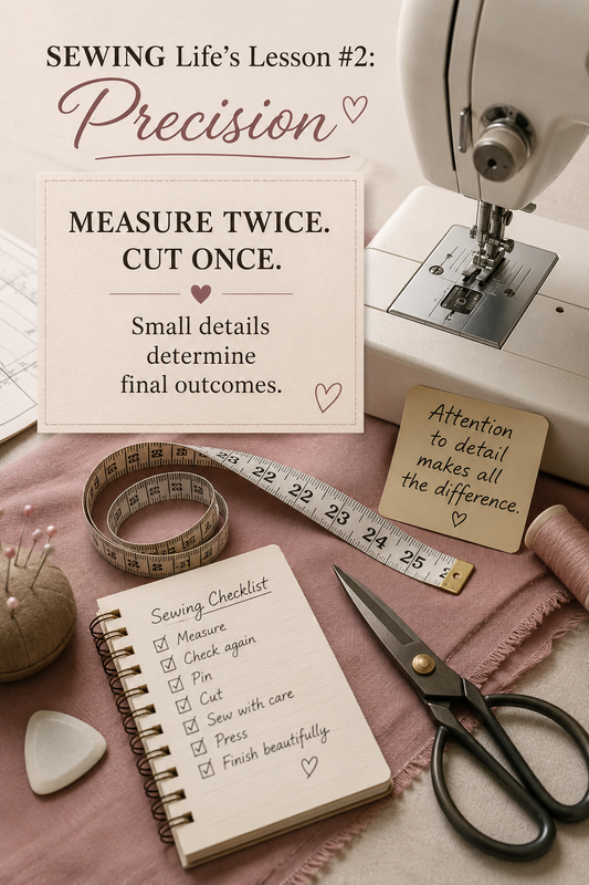 Sewing Life’s Lesson #2: Precision
