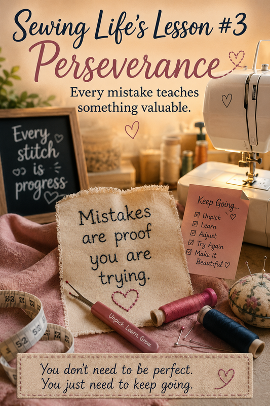 Sewing Life’s Lesson #3: Perseverance