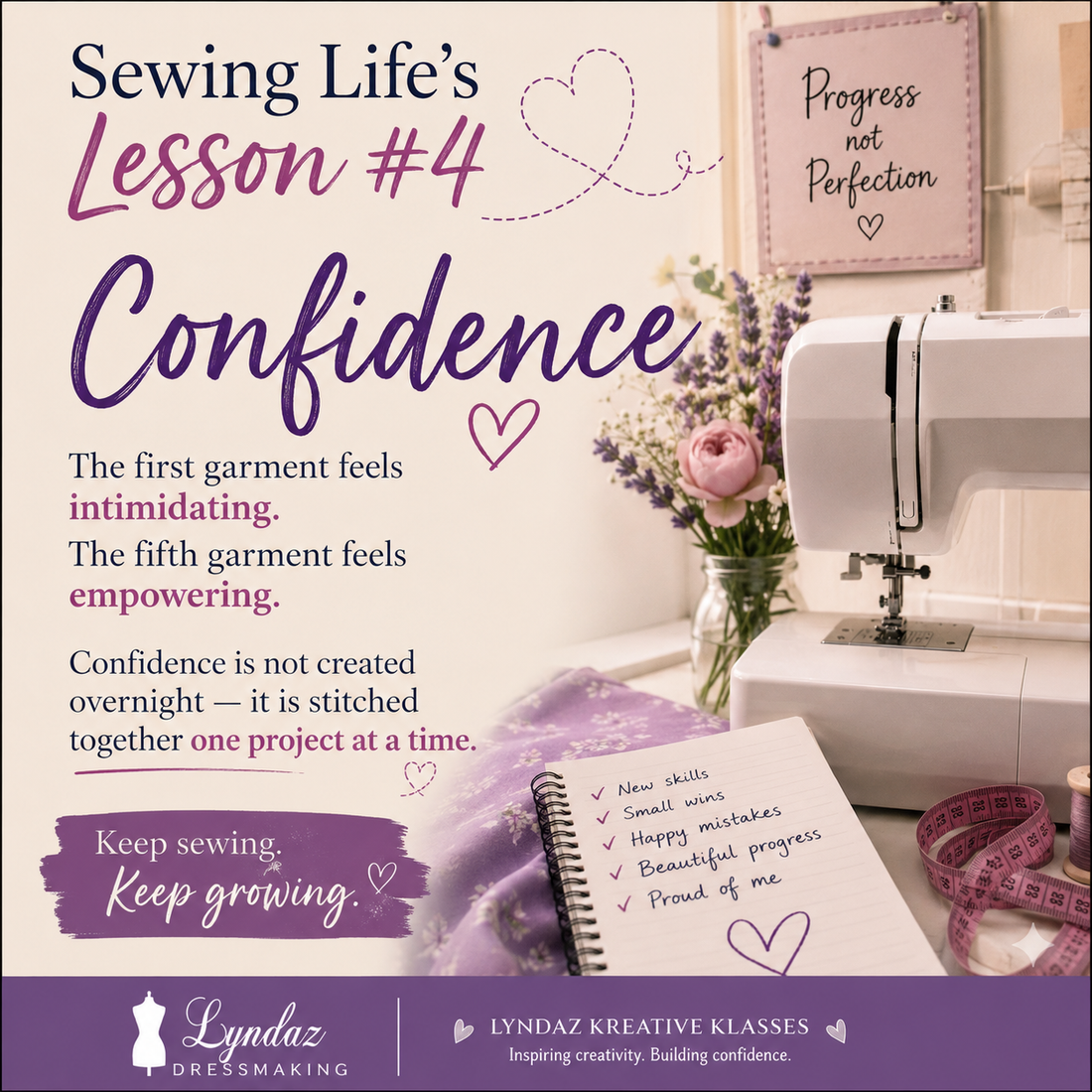 Sewing Life’s Lesson #4: Confidence