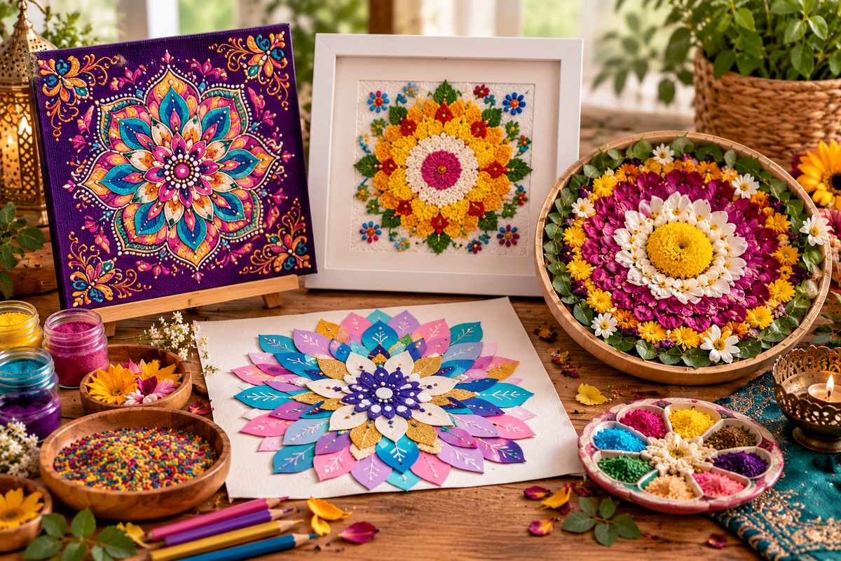 Colourful Rangoli Creations
