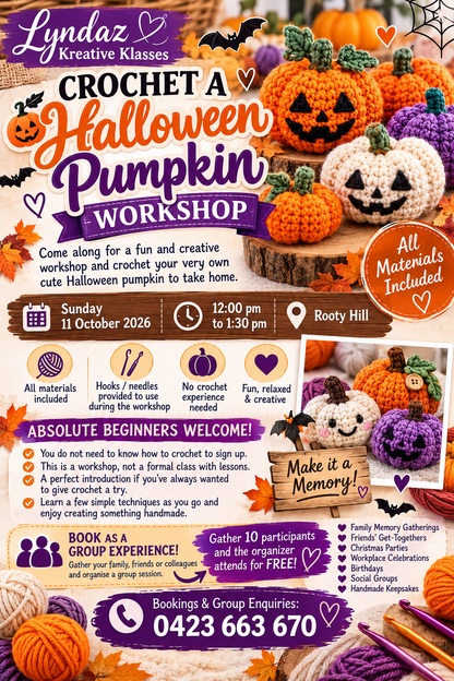 Crochet A Halloween Pumpkin Workshop